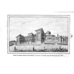 "Zakład narodowy imienia Ossolińskich we Lwowie od strony ulicy Ossolińskiego, rys. r. 1848."