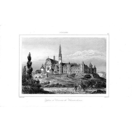 Częstochowa. Jasna Góra / "POLOGNE. 28 Eglise et Couvent de Czenstochowa."