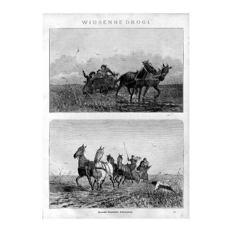 Wiosenne drogi / "WIOSENNE DROGI. Rysunki Stanisława Witkiewicza. 406"