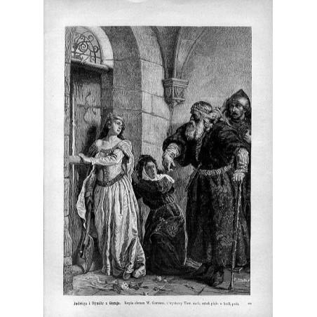"Jadwiga i Dymitr z Goraja. Kopia obrazu W. Gersona, z wystawy Tow. zach. sztuk pięk. w król. pols. 895"
