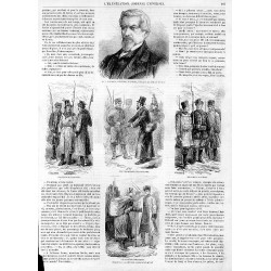 [1] M J. Wysocki, général polonais. - d'aprés une phot. De M. Ken [2] Faucheurs polonais [3] Juif marchand de gateaux [4] Fus