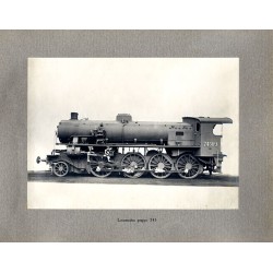 "Locomotiva gruppo 745" / parowóz klasy 1-4-0 serii 745 bez widocznego tendera włoskiej firmy Ansaldo