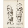 "St. Hedwig u. Religienfigur [St. Moritz?] aus der Hedwigskapelle zu St. Clara in Breslau XIV [...]"