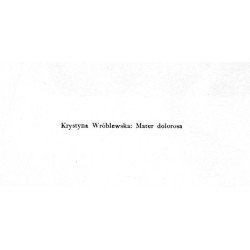 "Mater dolorosa"