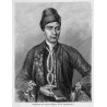 "Costümbild des Owanes Minas Kostümbild (XVIII w. Jahrhundert)." / "Costümbild des Owanes Minas, Gründer der katholisch-armenisc