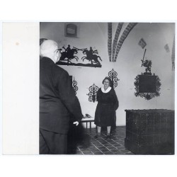 "Prof. Jerzy Remer (1888-1979) długoletni dyrektor Muzeum Okręgowego w Toruniu w Toruńskim Ratuszu w Sali Rzemiosła Toruńskiego