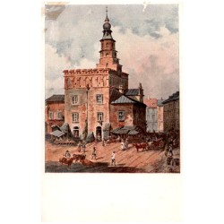 A. Gryglewski pinx. Ratusz na Kazimierzu. L'ancien hotel de ville de Kazimierz pres Cracovie. Altes Rathaus der Stadt Kazimierz-