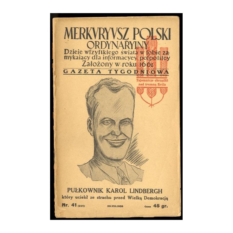 Merkuryusz Polski Ordynaryiny. Dzieje wszystkiego świata w sobie zamykający dla informacyey pospolitey. Gazeta tygodniowa. R. 6