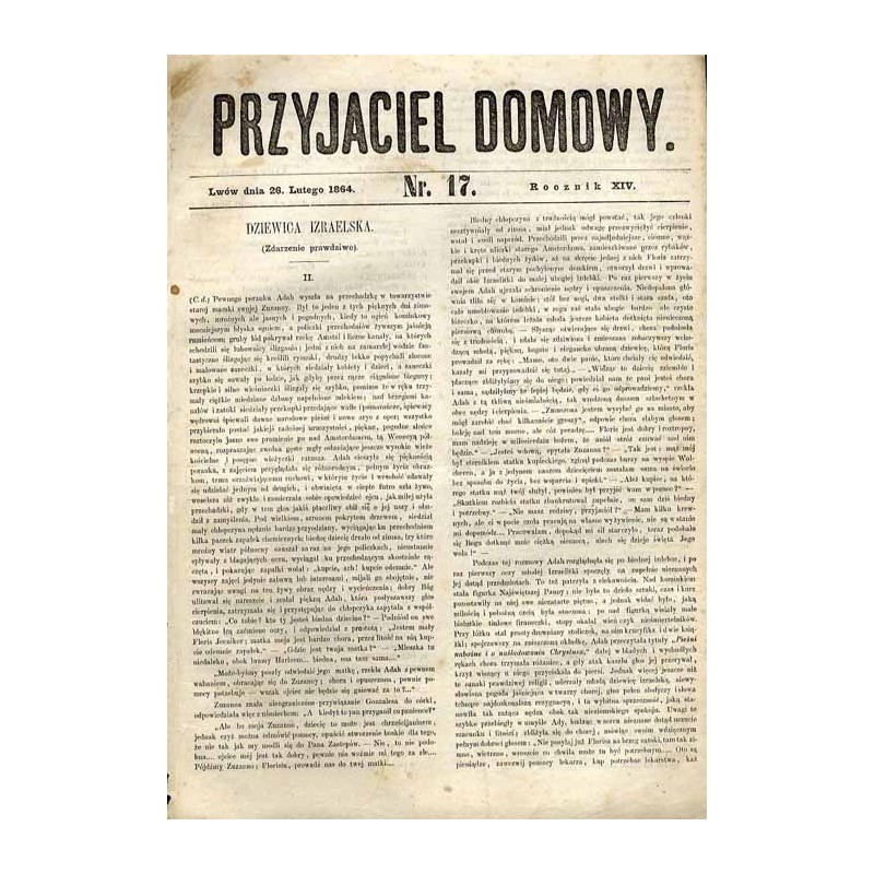 Przyjaciel Domowy. R.14 (1864). Nr 17 (26 lutego 1864)