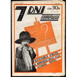 7 Dni. Tygodniowe pismo ilustrowane. R. 2 (1930). Nr 5 (54) (2 lutego 1930) / okładka z fotomontażem "Rozstrzygnięcie Konkursu n