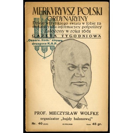 Merkuryusz Polski Ordynaryiny. Dzieje wszystkiego świata w sobie zamykający dla informacyey pospolitey. Gazeta tygodniowa. R. 6