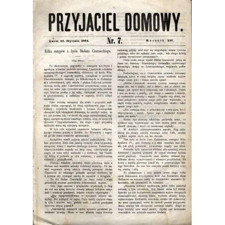Przyjaciel Domowy. R.14 (1864). Nr 7 (22 stycznia 1864)