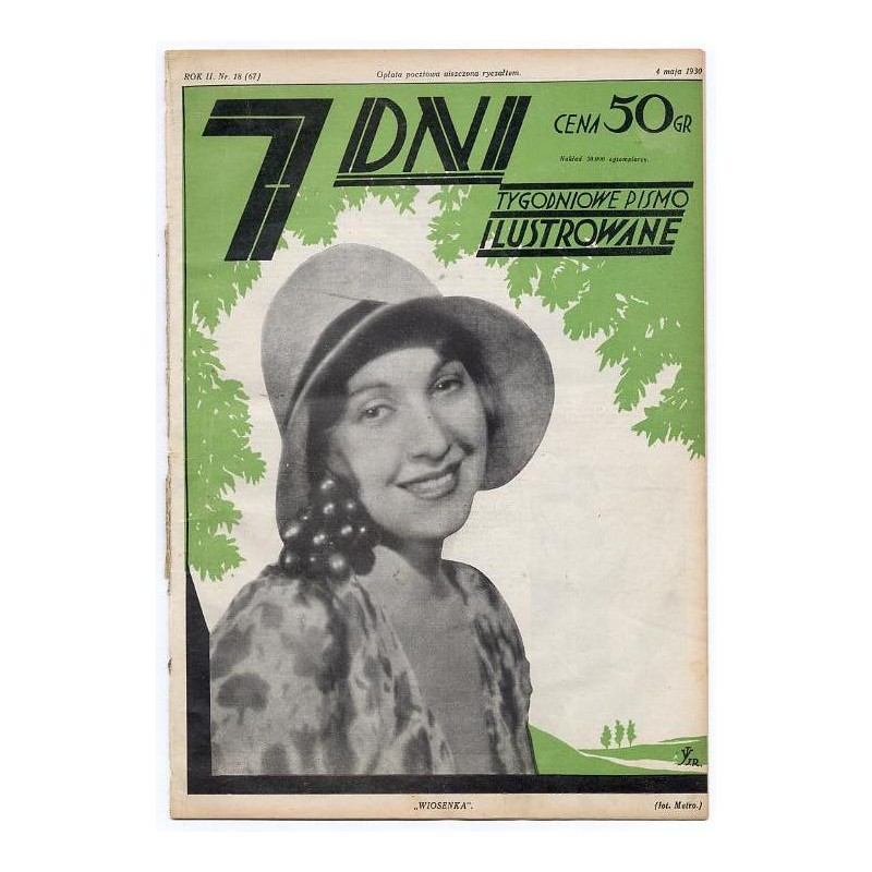 7 Dni. Tygodniowe pismo ilustrowane. R. 2 (1930). Nr 18 (67) (4 maja 1930) / fotomontaże Jerzego Radlicza