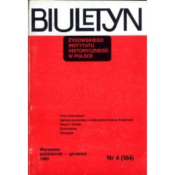 Biuletyn Żydowskiego Instytutu Historycznego w Polsce. 1992. Nr 4 (164) (Październik - Grudzień 1992) / Artur Eisenbach a histor