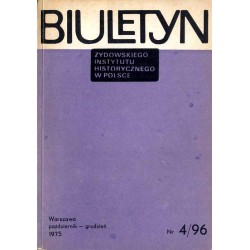 Biuletyn Żydowskiego Instytutu Historycznego w Polsce. 1975. Nr 4 (96) (Październik - Grudzień 1975) / Sytuacja prawna Żydów zie