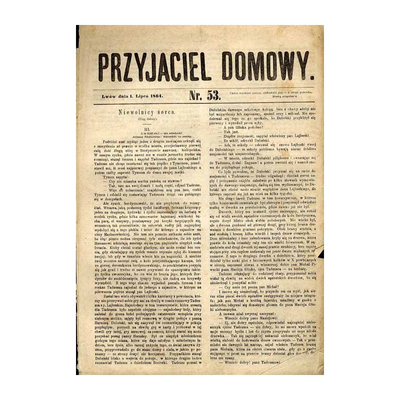 Przyjaciel Domowy. R.14 (1864). Nr 53 (1 lipca 1864)