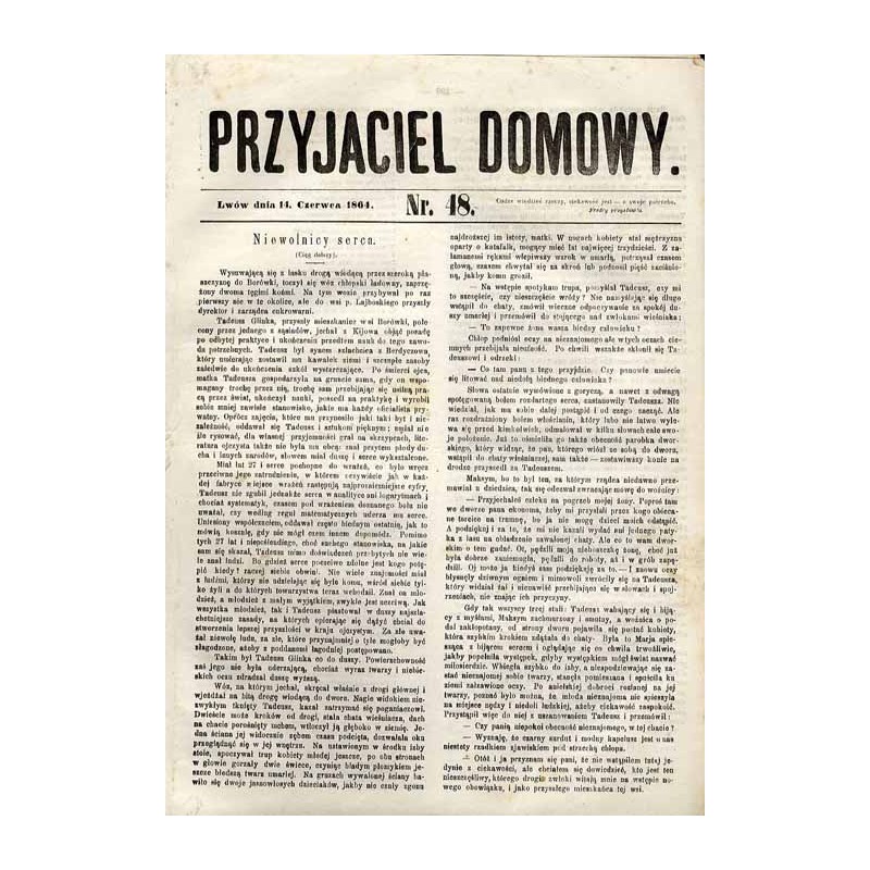 Przyjaciel Domowy. R.14 (1864). Nr 48 (14 czerwca 1864)