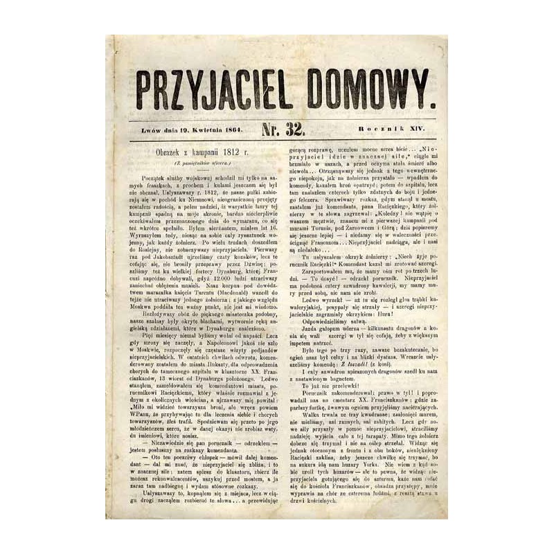 Przyjaciel Domowy. R.14 (1864). Nr 32 (19 kwietnia 1864)