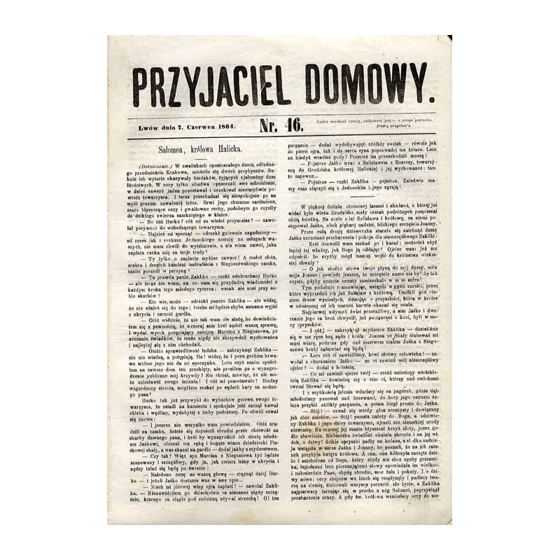 Przyjaciel Domowy. R.14 (1864). Nr 46 (7 czerwca 1864)