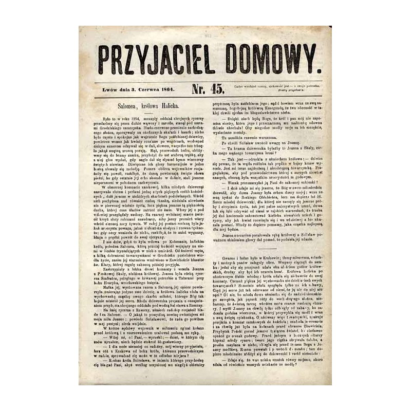 Przyjaciel Domowy. R.14 (1864). Nr 45 (3 czerwca 1864)