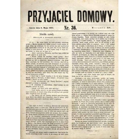 Przyjaciel Domowy. R.14 (1864). Nr 36 (3 maja 1864)