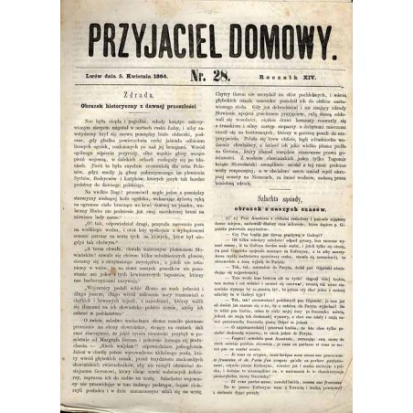 Przyjaciel Domowy. R.14 (1864). Nr 28 (5 kwietnia 1864)