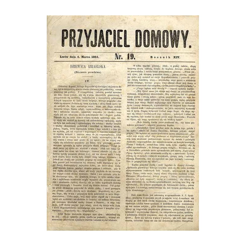Przyjaciel Domowy. R.14 (1864). Nr 19 (4 marca 1864)