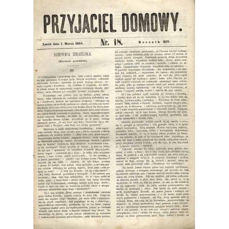 Przyjaciel Domowy. R.14 (1864). Nr 18 (1 marca 1864)