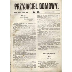 Przyjaciel Domowy. R.14 (1864). Nr 14 (16 lutego 1864)