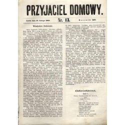 Przyjaciel Domowy. R.14 (1864). Nr 13 (12 lutego 1864) [Władysław Padlewski]