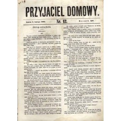 Przyjaciel Domowy. R.14 (1864). Nr 12 (9 lutego 1864)