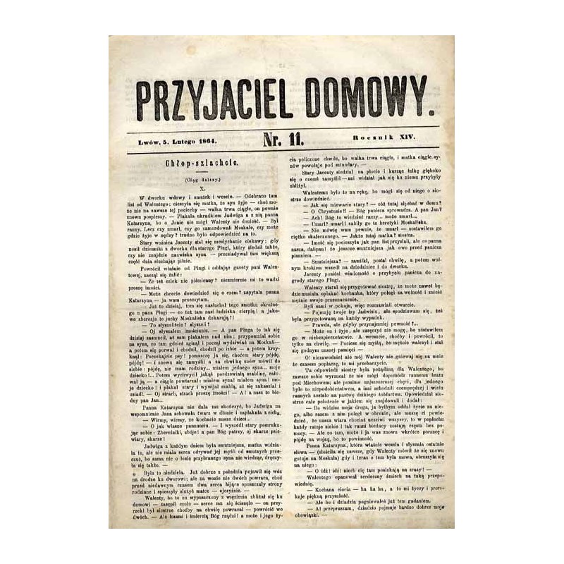 Przyjaciel Domowy. R.14 (1864). Nr 11 (5 lutego 1864)
