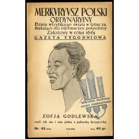 Merkuryusz Polski Ordynaryiny. Dzieje wszystkiego świata w sobie zamykający dla informacyey pospolitey. Gazeta tygodniowa. R. 6