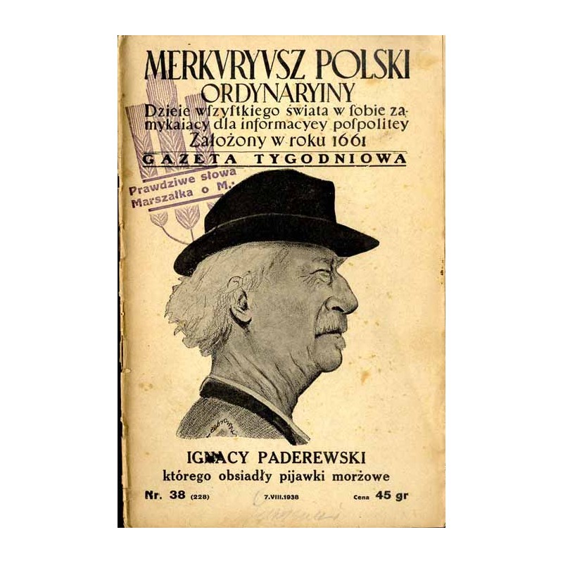 Merkuryusz Polski Ordynaryiny. Dzieje wszystkiego świata w sobie zamykający dla informacyey pospolitey. Gazeta tygodniowa. R. 6
