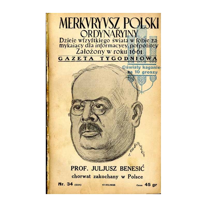 Merkuryusz Polski Ordynaryiny. Dzieje wszystkiego świata w sobie zamykający dla informacyey pospolitey. Gazeta tygodniowa. R. 6