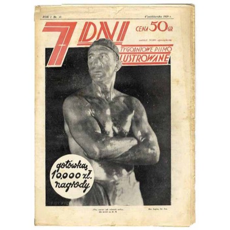 7 Dni. Tygodniowe pismo ilustrowane. R. 1 (1929). Nr 37 (6 października 1929)