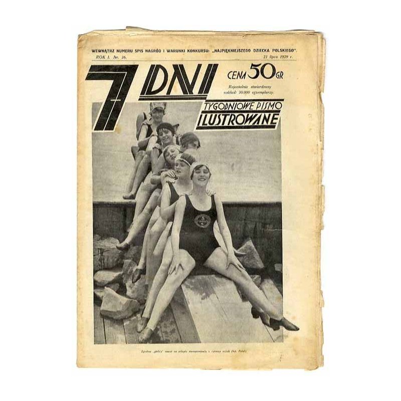 7 Dni. Tygodniowe pismo ilustrowane. R. 1 (1929). Nr 26 (21 lipca 1929) / Cześć bohaterom! (artykuł z 4 fotografiami nt. śmierci