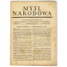 Myśl Narodowa. Tygodnik poświęcony kulturze twórczości polskiej. R. 13 (1933). Nr 33 (30 lipca 1933)