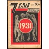 7 Dni. Tygodniowe pismo ilustrowane. R. 2 (1931). Nr 1 (101) (1 stycznia 1931) / okładka z fotomontażem ("Dosiego roku!..." Leon