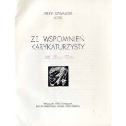 Ze wspomnień karykaturzysty