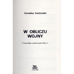 W obliczu wojny