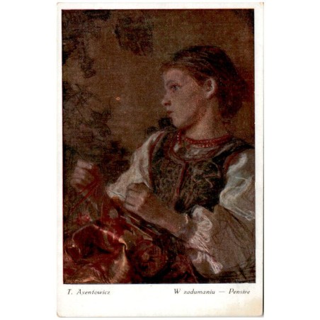 T. Axentowicz W zadumaniu - Pensive