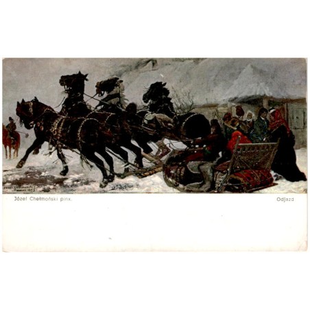 Józef Chełmoński pinx. Odjazd