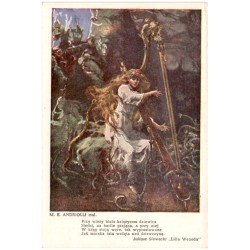 M. E. Andriolli mal. Przy wieży biała księżycem dziewica [...] Juliusz Słowacki "Lilla Weneda"
