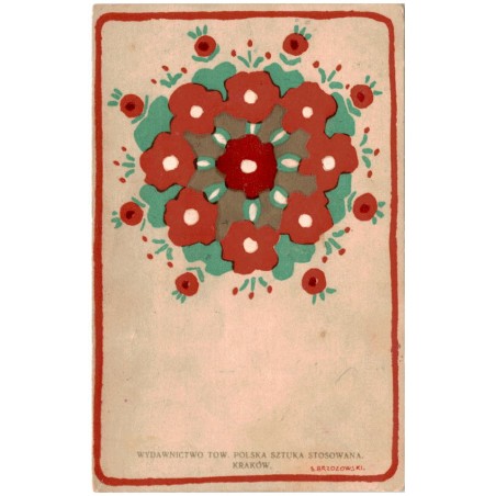 S. Brzozowski. [ornament motyw kwiatowy]