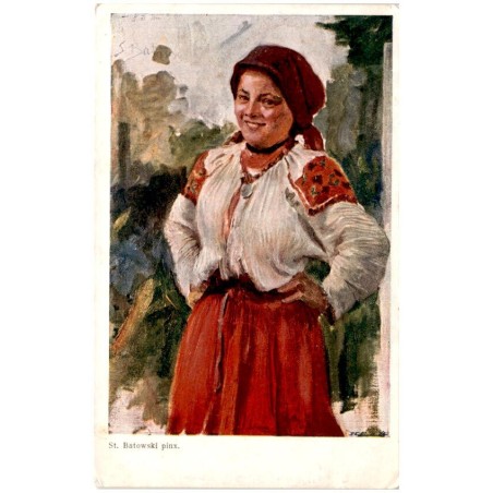 St. Batowski pinx. [Ukraińska wieśniaczka]