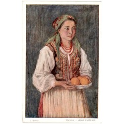 J. Bielicz. Zochna. - Jeune paysanne. / Rewers: J. Bielicz. Zochna. Jeune paysanne.
