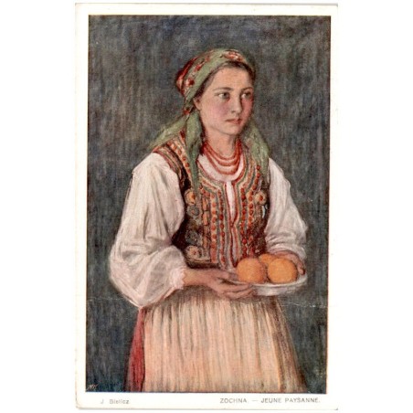 J. Bielicz. Zochna. - Jeune paysanne. / Rewers: J. Bielicz. Zochna. Jeune paysanne.