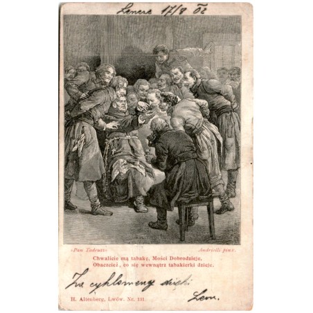 Pan Tadeusz. Chwalicie mą tabakę, Mości Dobrodzieje, [...] Andriolli pinx.