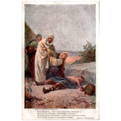 Ojciec Zadżumionych. Przybiegłem - nie czas już było ratować - [...] Juliusz Słowacki / Rewers: S. Adam pinx.